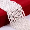 Beads Natural Freshwater Pearl Loose Round For Jewelry Making DIY Bracelet Earring Necklace Accessory Handmade 5-6mm