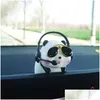 Interior Decorations Cute Panda Navigator Car Decoration Pendant Ornament Tiger Rearview Mirror Accessories Drop Delivery Mobiles Mo Ot3Ac