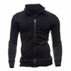 Jackets de jaquetas masculinos bolsos de jaqueta masculino Cardigan Cardigan Masculino Slimttingting Pure Windbreaker Outerwear Fitness Top Fitness