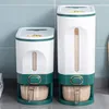収納ボトルライスディスペンサーシール可能な穀物ビン食品容器タイムポインター付きシリアルキッチンオーガナイザー