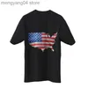 Camisetas de hombre Impresión digital rápida Venta caliente Día de la Independencia de EE. UU. 2023 Verano Nueva camiseta suelta de cuello redondo T230517