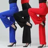 Stage Wear Wide Leg Pants dames 2023 Hoge taille grote rechte losse vierkant moderne Latin Hip Hop Dance -kostuums Rave Festival broek