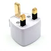 EU AU US to UK AC power plug adaptateur de voyage prise convertisseur prise blanc