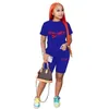 Summer Designer Womens Tracksuits Two Piece Sports Outfits 3XL Printed Letter Short Sleeve T-shirt And Shorts Jogging Suits