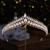 Hårklämmor Barrettes Kvinnors bröllopstillbehör Brudens huvudbonadkyrka Fashion Pearl Alloy Diamond Crown Crystal Jewelryhair