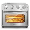 Luchtfriteuse broodrooster oven combinatie, 4 plak broodrooster convectie luchtfriteuse oven warm, braden, toast, bak, luchtbak, olievrij, 16qt