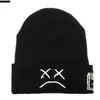 Bonnet / Casquettes De Crâne Nouvelle Broderie De Haute Qualité Lil Peep Bonnet Triste Garçon Visage Tricoté Chapeau Pour L'hiver Hip Hop Bonnets Mode Ski Chapeaux Unisexe J230518