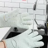 Thickened anti scald and heat insulation silicone gloves for kitchen special gloves for baking in high temperature microwave oven 234l