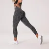 Leggings da donna con motivo zebrato, pantaloni da yoga, senza cuciture, per sport all'aria aperta, fitness, a vita alta