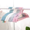 Hangers Racks 10PCslot Adult Nonslip Semicircle Seamless Bold Hanging Wet And Dry Support Durable Household Clothes 230518