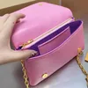 woman Crossbody Bag Flap Handbag Coussin Clutch Shoulder Bags Purses Leather Embossed letter Multi-layer Pouch Sliding M82289