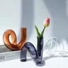 Kerzenhalter Weihnachten Glasvasen Klare Blumenvase Hochzeit Mittelstücke Heimdekoration Tisch Kerzenhalter Halter