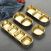 Plates Stainless Steel Pepper Roast Sauce Dishes Wasabi Bowl Separate Sushi Vinegar Soy Tableware Seasoning Tray