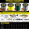 Ligne de tresse GA 12 brins 1000M 500M 300M X12 fil de poisson tissé PE eau de mer pêche en eau salée tissé Super puissance 20-120LB 230517