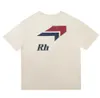 Męskie koszulki Projektant męskie LOGO nadruk liter T-shirt z krótkim rękawem główna ulica Retro fala luźna koszulka Casual topy dla mężczyzn i kobiet