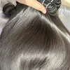 Topp 9a brasiliansk jungfru rakt hår väver malaysiska peruanska indiska kambodjanska 100% obearbetade mänskliga hårbuntar dubbel inslag