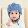 Caps Hats Cotton Infant Toddler Safety Helmet Baby Kids Head Protection Hat for Walking Crawling Baby Learns To Walk The Crash Helmet 230517