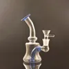 Petit Mini Bongs En Verre Dab Rigs Narguilé 14mm Joint Femelle avec Bol De Fumer Petit Bubbler Beaker Bong Conduites D'eau Oil Rig Moins Cher 2pcs