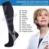 Laufen Männer Frauen Kompressionssocken Fußball Basketball Sportsocken Krampfadern Socken Nylon Medizinische Pflegestrümpfe Outdoor Radfahren Fitness Trainingssocken