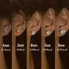 Stud 2pc Crystal Strong Magnetic Ear Stud Easy gebruik Clip oorbellen voor vrouwen Men Punk Round Zirkon Magneet oorbellen Niet -piercing sieraden Z0517