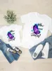 Trajes a juego de la familia Mujeres Primavera Mariposa Lindo Niño Ropa para niños Niño Niña Verano Mamá Madre Camiseta Ropa 230518