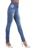 Jeans 2023 vendita calda donna jeans a vita alta slim fit sexy fianchi skinny jeans donna autunno inverno pantaloni abbigliamento femminile di alta qualità