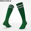 Chaussettes de sport Brothock Chaussettes de football pour enfants adultes Hommes bas section mince entraînement de dérapage été genou cheer menant 230518