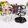 Jewelry Stand Rotating Organizer Plastic Display Rack Clear Dish Holder for Earrings Necklace Bracelet Pendant 230517