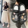 Sandals summer hole shoes women's platform non-slip comfortable nurse sandals outdoor bag head step feeling slippers HA6332-3-01