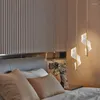 Lâmpadas pendentes Luzes LED criativas modernas Lâmpadas de iluminação interna para suspenso para a sala de estar de cabeceira de cabeceira em casa Parede de decoração