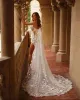 Berta Sexy Mermaid Wedding Dress Lace Appliqued One Shoulder High Side Split Bridal Gowns 3D Floral robes de mariee new