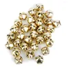 Kerstdecoraties Praktische metalen Jingle Bells voor decoratie sieraden maken Craft 10mm pakje ca. 100 pcs gouden