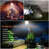 Solar Portable Work Light 6W 4400 mAh ładowanie 4 w 1 Kemping Latarn Dimmable ładowanie USB za przerwy w dostawie prądu Huragan