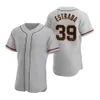 Baseball 35 Maillots Brandon Crawford 32 David Villar 39 Thairo Estrada 5 Mike Yastrzemski 41 Wilmer Flores 5 Pat Burrell 28 Buster Posey Nom personnalisé Numéro Homme Enfants J-R