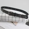 Ceintures Punk Rivet Pu cuir ceintures femmes Design de luxe clouté taille douce Rock décontracté rue Femme Cinturon