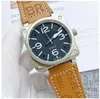 2023 NEW Watches Men Automatic Mechanical Watch Bell Brown Leather Black Ross Rubber Belt Women Luxury Fashion Watch Wristwatches High quality