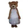 Halloween Wedding Bear Mascot Costume Simulation Tecknad karaktärsdräkt kostym Karneval Vuxna Birthday Party Fancy Outfit For Men Women