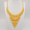 Wedding Jewelry Sets Dubai Gold Color Jewelry Sets For Women Indian Earring Necklace Nigeria Moroccan Bridal Wedding Party Gifts 230518