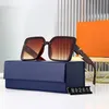 Designer LOU VUT lunettes de soleil cool de luxe 2023 New outre-mer Square Street shot Mode lunettes à la mode avec boîte d'origine