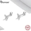 Hoop Huggie 925 Sterling Silver Brillant Étoiles Boucles D'oreilles pour Femmes Minuscule Papillon Stud Flocon De Neige Fille Oreille Goujons Fine Jewelry 230517