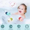 Bath Toys Baby Bath Toys Bathing Cute Swimming Turtle Whale Pool Beach Classic Chain Clockwork Water Toy For Kids Water Playing Toys 230517