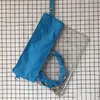 PVC Transparent Shoulder Bag Ladies Fashion Solid Color Messenger Waterproof Handbag