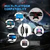 Cell Phone Earphones EKSA E1000 Headphone Gaming untuk PC PS4 PS5 7 1 Headset RGB Surround Gamer Berkabel USB dengan Mikrofon Noise Cancelling 230517