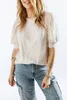 abricot Sequin Puff Sleeve Top 2023 Hot New 2023 Hot New q6GO #