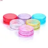 100pcs 2g Quality Multi-color Empty Plastic Cosmetic Makeup Jar Pots Transparent Sample Bottles Eyeshadow Cream Lip Balm Storage Boxhigh