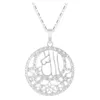 Chains Dril Metal Gift Necklace Jewelry Lady Alloy Hollowing Out Inlaid Confession Necklaces & Pendants