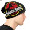 Bonnet / Crâne Casquettes Cool Jurassic Park Bonnet Bonnet Unisexe Hiver Chaud Bonnet Femme Tricot Chapeaux En Plein Air Dinosaure Monde Bonnets Casquettes Pour Hommes Femmes J230518