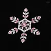 Broches trend Rhinestone Snowflake Christmas Broche Dames Creative Badge Holiday Banquet Sieraden accessoires