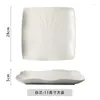 Plates Japanese Style Steak Cutlery White Fruit Plate For Household Use Creative Western Ceramic High-end Restaurant