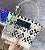 Totes Bolsos de compras para mujer Bolso bandolera Cesta de picnic tejido Tote de playa Bolso real de un solo lado